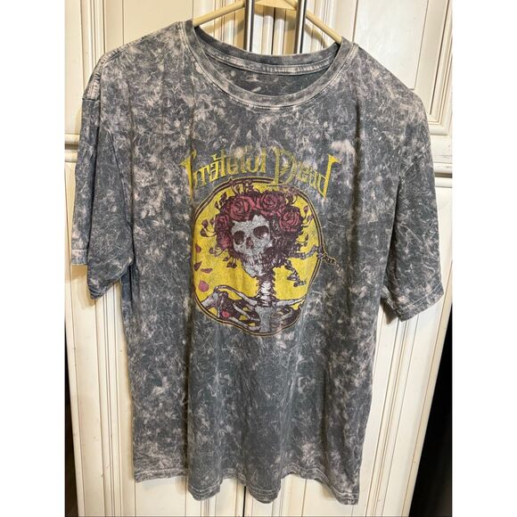 Grateful Dead Men's Bertha Skeleton Lady Short Sleeve Graphic Tee Gray Medium - Picture 7 of 7